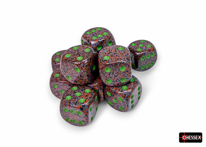 Speckled Earth 16mm d6 Dice Block (12 dice)