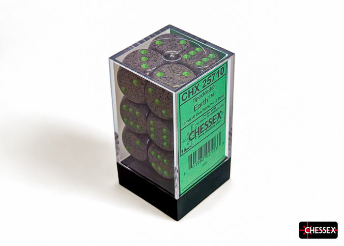 Speckled Earth 16mm d6 Dice Block (12 dice)