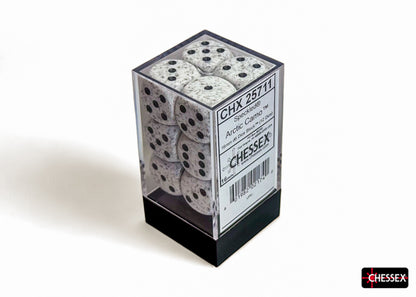Speckled Arctic Camo 16mm d6 Dice Block (12 dice)