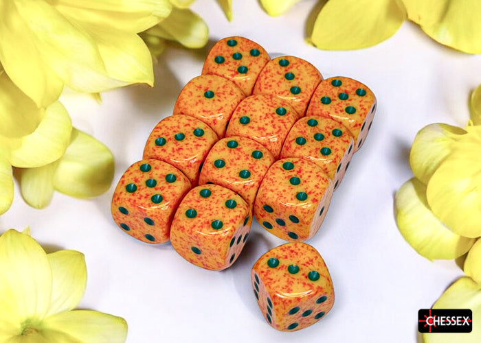Speckled Lotus 16mm d6 Dice Block (12 dice)