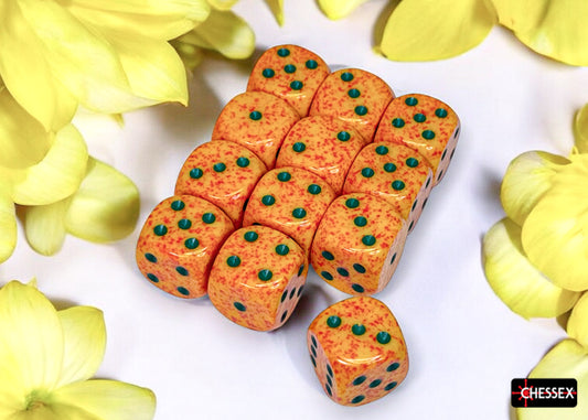 Speckled Lotus 16mm d6 Dice Block (12 dice)