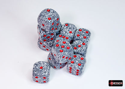 Speckled Granite 16mm d6 Dice Block (12 dice)