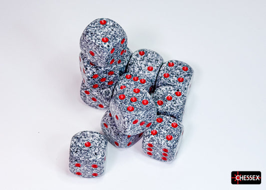 Speckled Granite 16mm d6 Dice Block (12 dice)