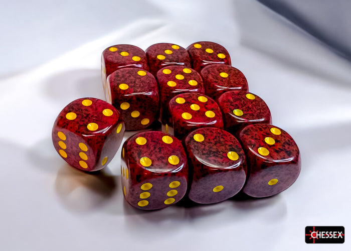 Speckled Mercury 16mm d6 Dice Block (12 dice)