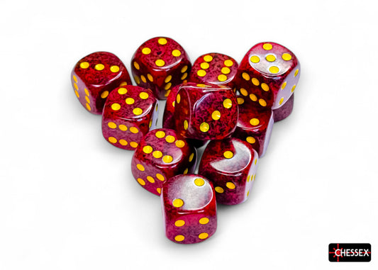 Speckled Mercury 16mm d6 Dice Block (12 dice)