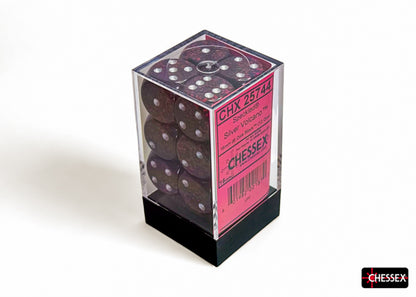 Speckled Silver Volcano 16mm d6 Dice Block (12 dice)