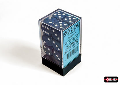 Speckled Stealth 16mm d6 Dice Block (12 dice)