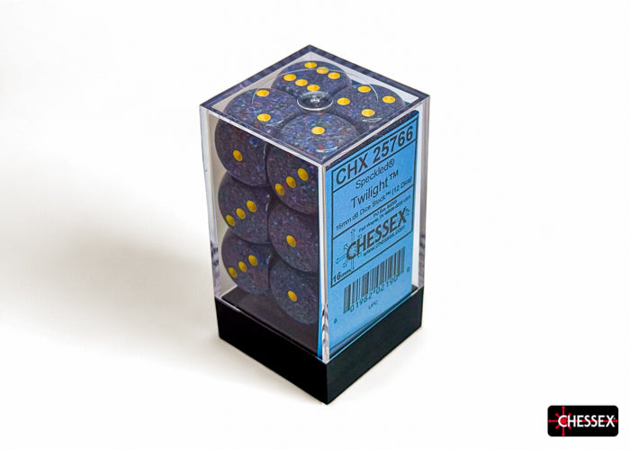 Speckled Twilight 16mm d6 Dice Block (12 dice)