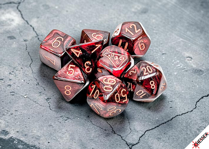 [PREORDER 29 JULY] Lustrous Gothic/ Polyhedral Dice Set