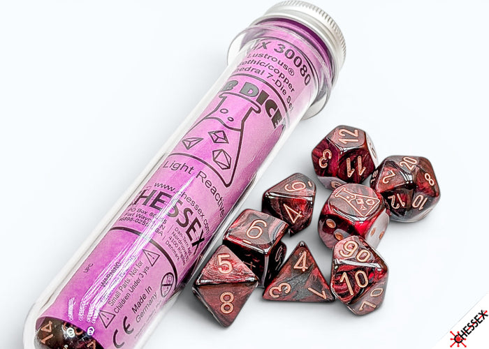 [PREORDER 29 JULY] Lustrous Gothic/ Polyhedral Dice Set