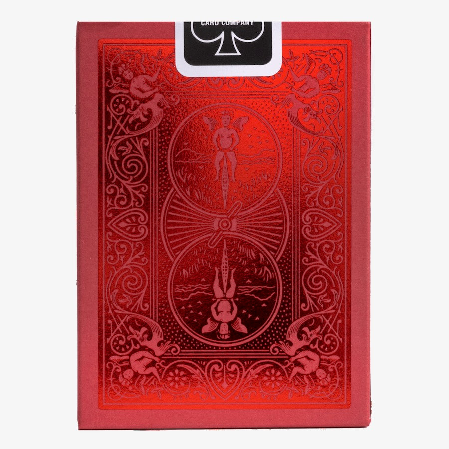 Bicycle Playing Cards: Metalluxe Red