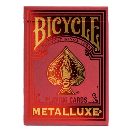 Bicycle Playing Cards: Metalluxe Red