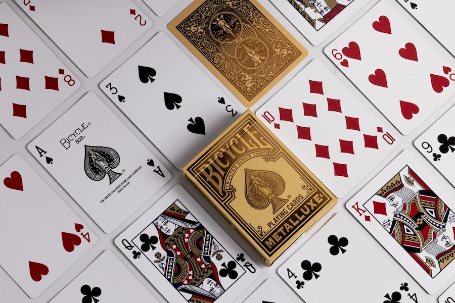 Bicycle Playing Cards: Metalluxe Gold 2022