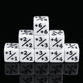 White MTG Positive Counter Dice (16mm Single)