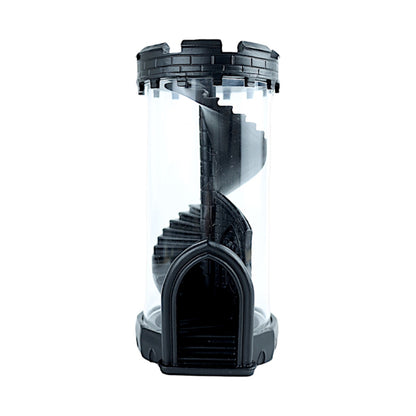 Transparent Dice Tower with Black