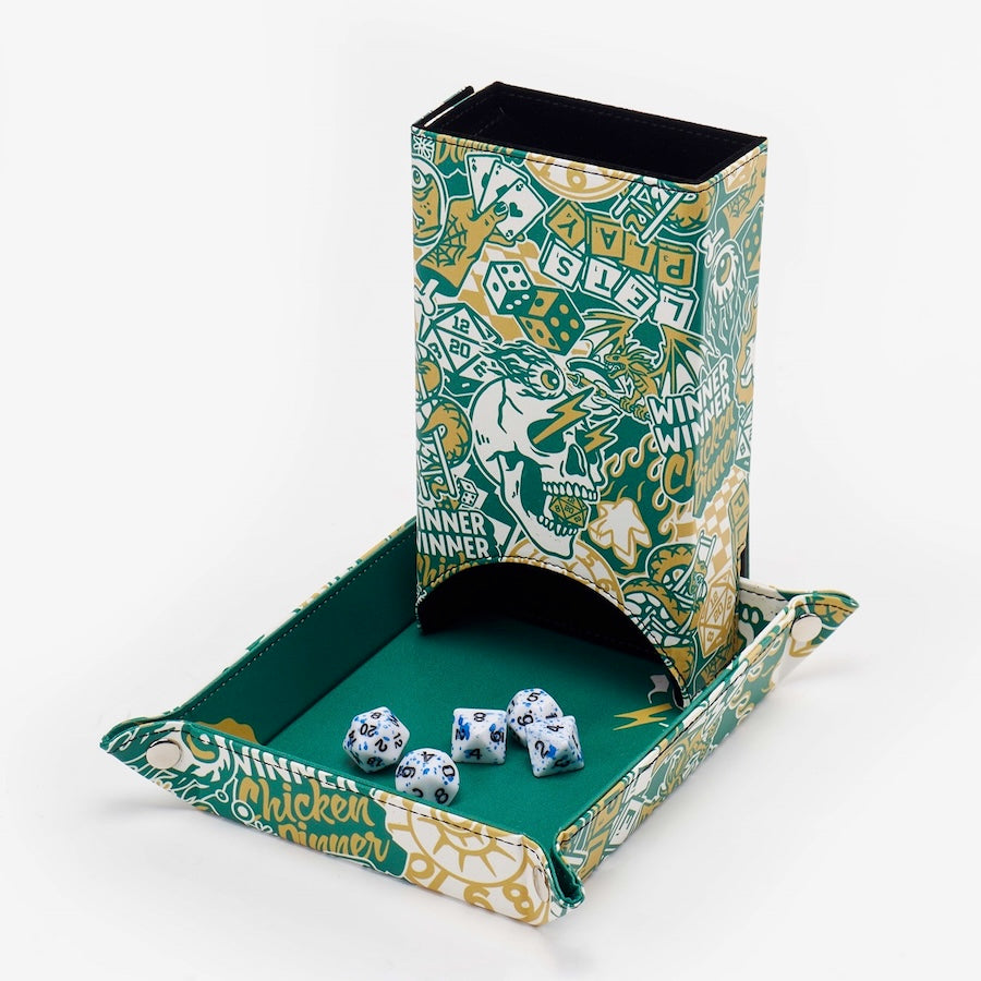 Dice Tower with Tray (Artist Series: Cara)