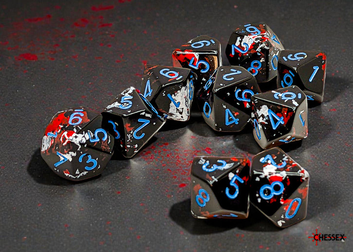 [PREORDER 25 FEB] Brush Dark Side/blue Set of Ten d10s