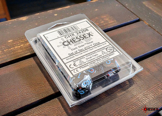 [PREORDER 25 FEB] Brush Dark Side/blue Set of Ten d10s