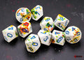 Brush Breezy/blue Set of Ten d10s