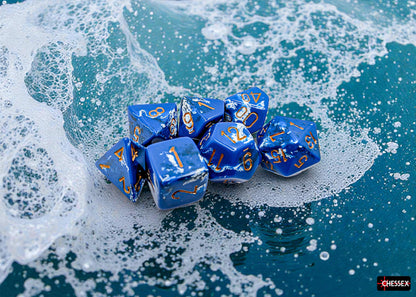 [PREORDER 25 FEB] Brush Wavebreak/gold Polyhedral 7-Dice Set