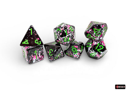 [PREORDER 25 FEB] Brush Paintball/green Polyhedral 7-Dice Set