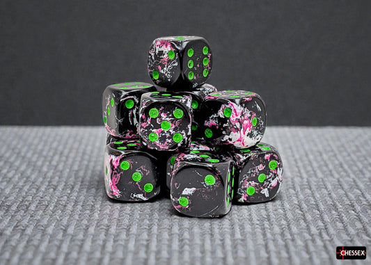 [PREORDER 25 FEB] Brush Paintball/green 16mm d6 Dice Block (12 dice)