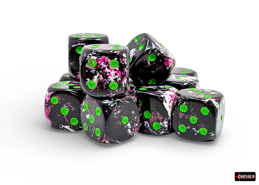 [PREORDER 25 FEB] Brush Paintball/green 16mm d6 Dice Block (12 dice)