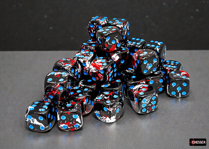 [PREORDER 25 FEB] Brush Dark Side/blue 12mm d6 Dice Block (36 dice)
