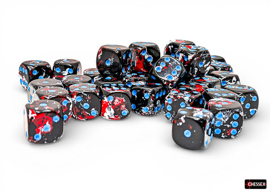 [PREORDER 25 FEB] Brush Dark Side/blue 12mm d6 Dice Block (36 dice)