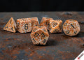 Speckled Rust Polyhedral 7-Dice Set