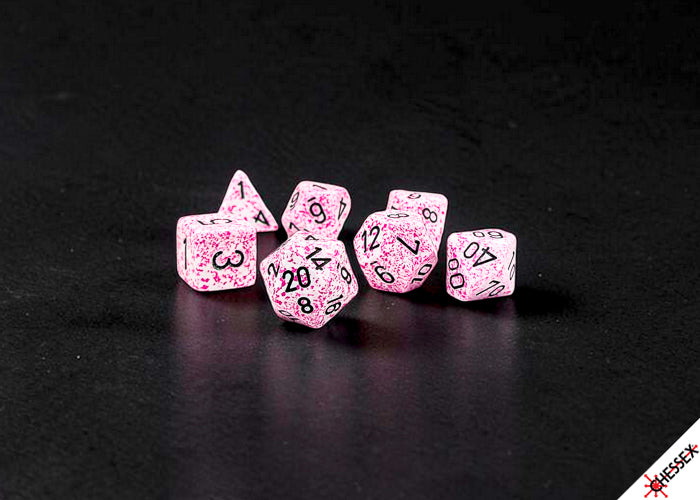 Speckled Pink Polyhedral 7-Dice Set