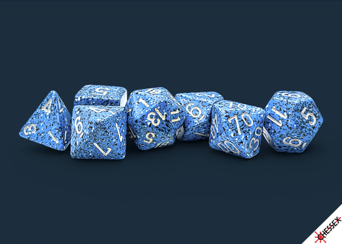 Speckled Ocean Stone Polyhedral 7-Dice Set