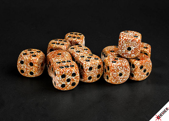 Speckled Rust 16mm d6 Dice Block (12 Dice)