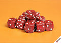 Speckled Lava Stone 16mm d6 Dice Block (12 Dice)