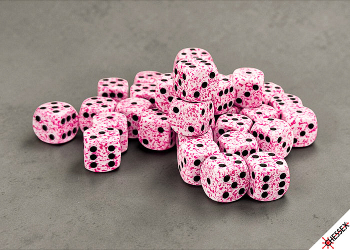 Speckled Pink 12mm d6 Dice Block (36 Dice)
