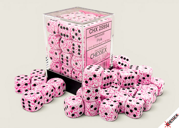 Speckled Pink 12mm d6 Dice Block (36 Dice)
