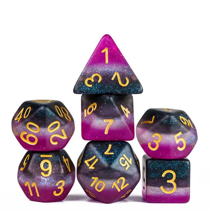 PRIDE FLAG Dice - Asexual Frosted Dice Set
