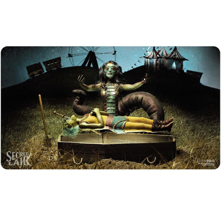 Secret Lair Winter Superdrop 2024 - Diabolical Dioramas: Gravebreaker Lamia Standard Gaming Playmat for Magic: The Gathering