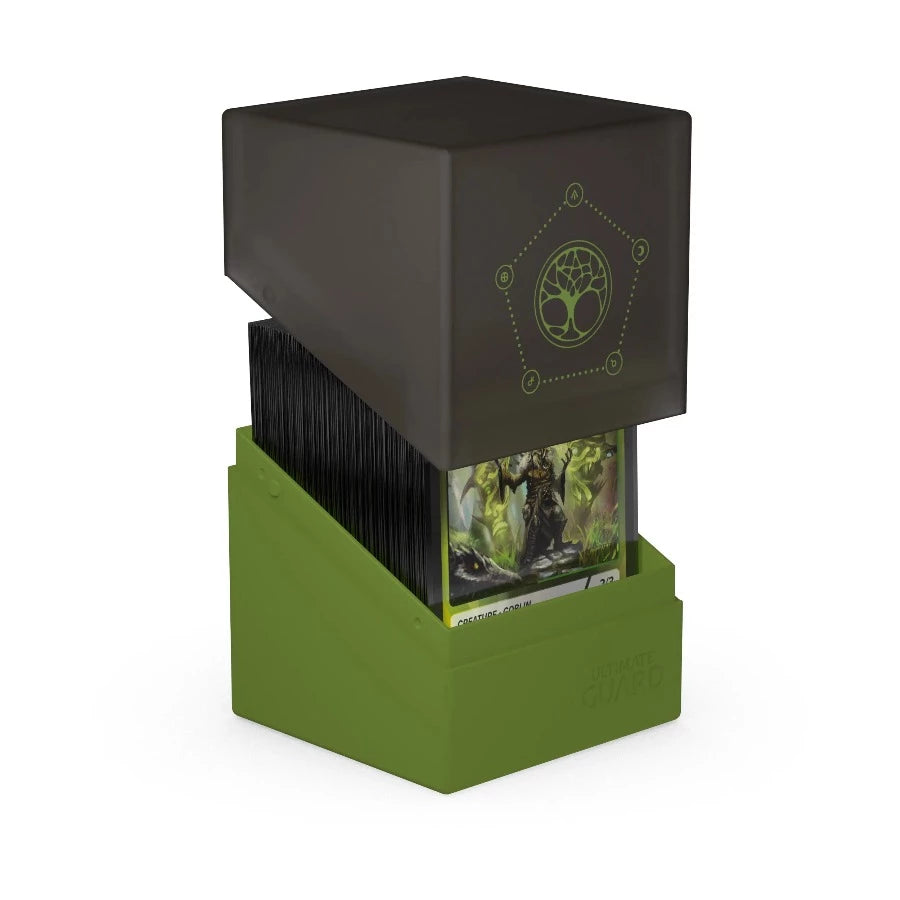 Ultimate Guard Boulder 100+ Standard Size Druidic Secrets Arbor (Olive Green) Deck Box