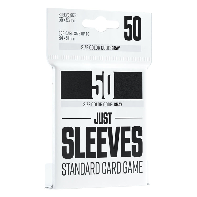 Gamegenic Just Sleeves Colour Card Sleeves (Black - 50 Pack)