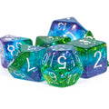 Peacock Layered Glitter Dice Set