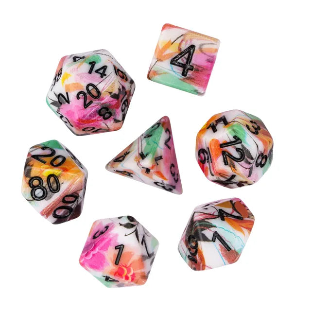 Botanical Dipped Pattern Dice Set