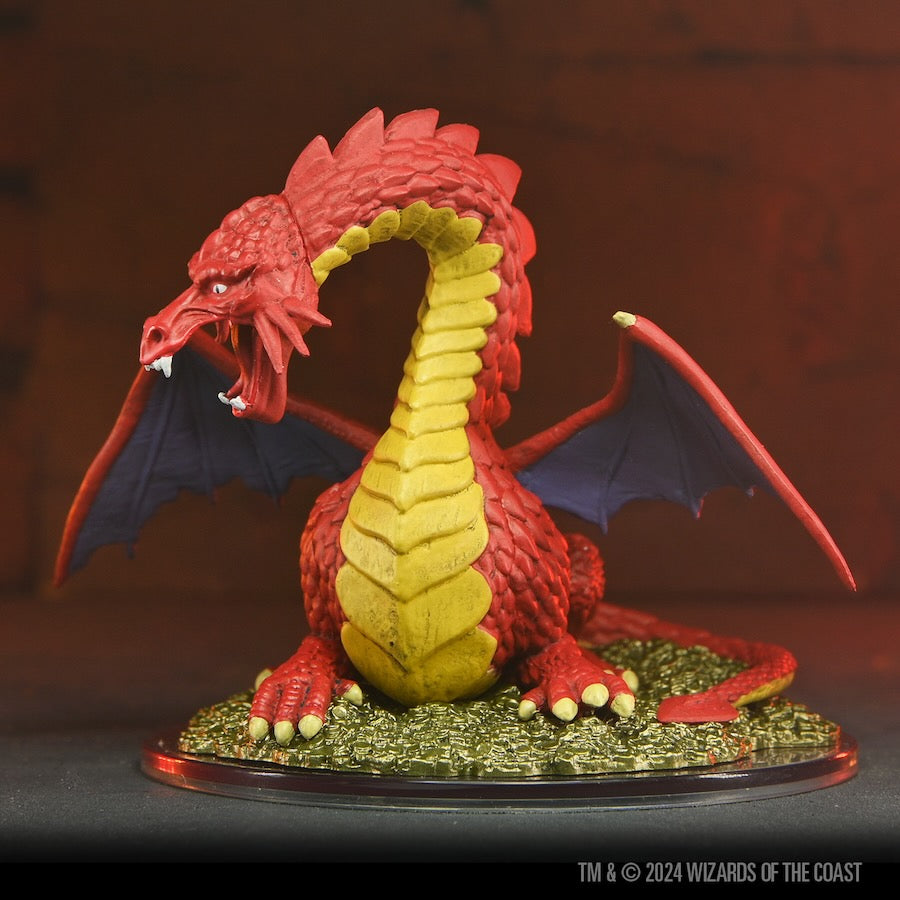 D&D Icons of the Realms: 50th Anniversary - Classic Red Dragon Boxed Miniature