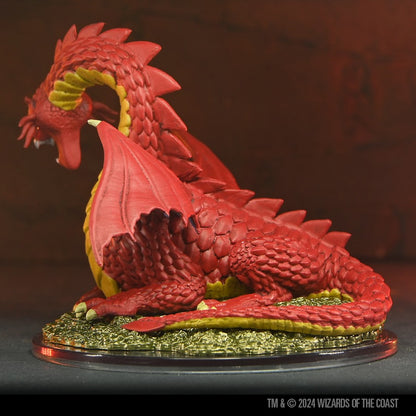 D&D Icons of the Realms: 50th Anniversary - Classic Red Dragon Boxed Miniature