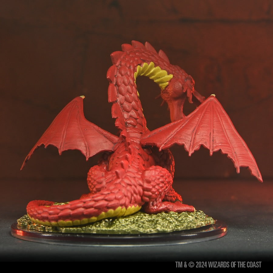 D&D Icons of the Realms: 50th Anniversary - Classic Red Dragon Boxed Miniature