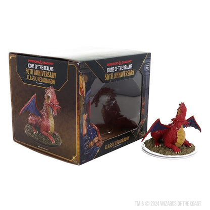 D&D Icons of the Realms: 50th Anniversary - Classic Red Dragon Boxed Miniature