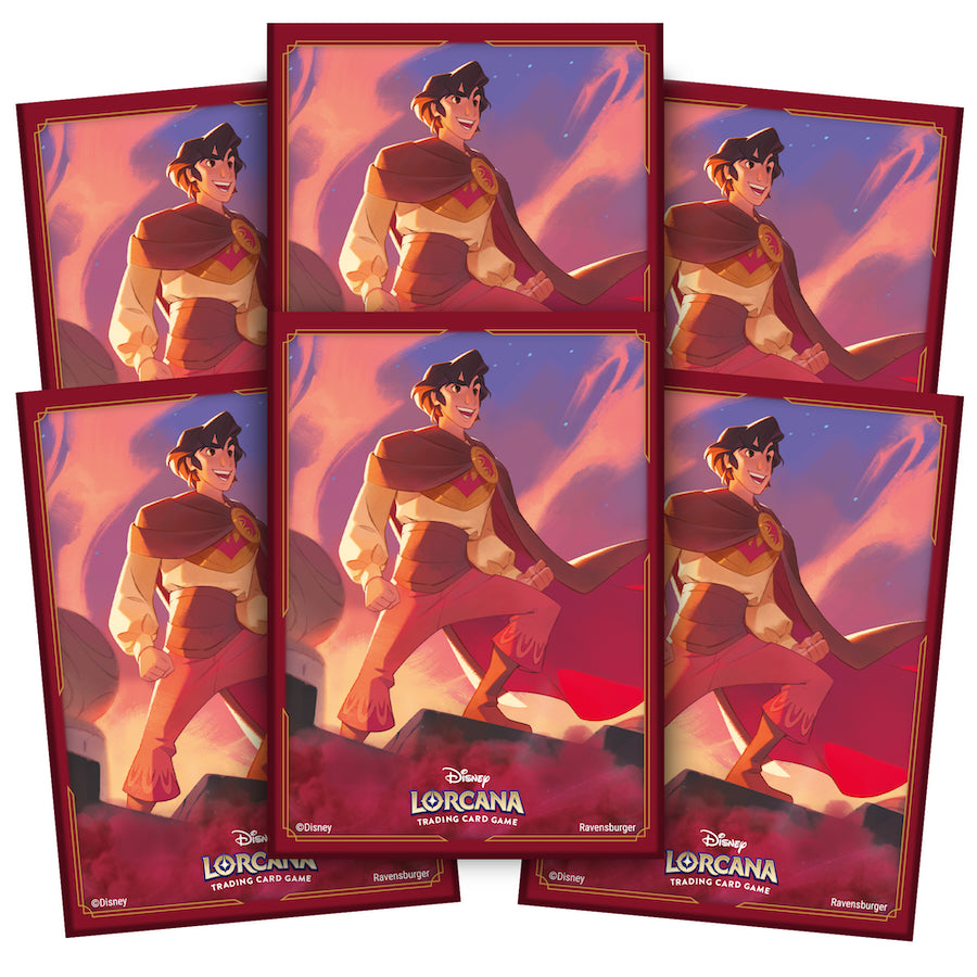 Shimmering Skies: Aladdin Card Sleeves for Disney Lorcana TCG