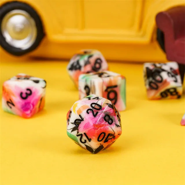 Botanical Dipped Pattern Dice Set