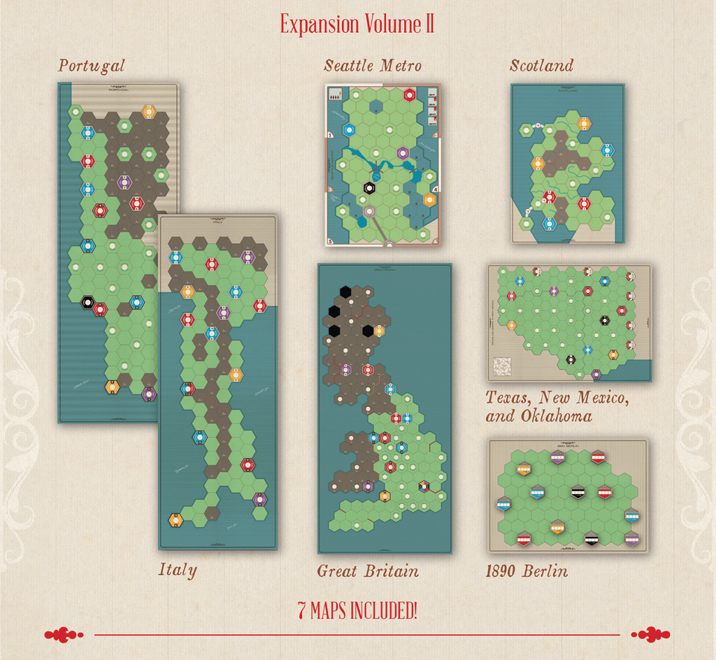 Age of Steam Deluxe: Expansion Volume II