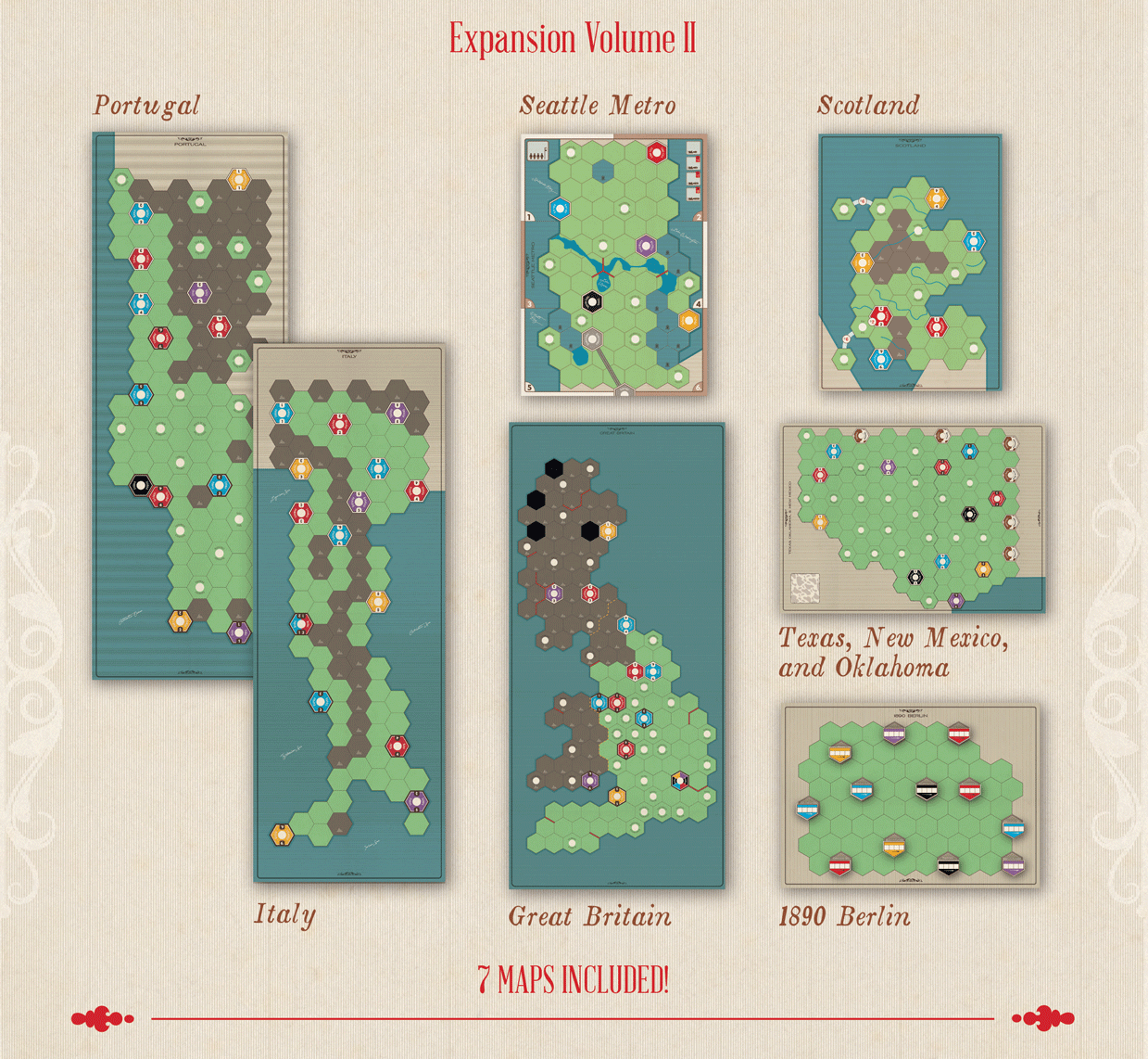 Age of Steam Deluxe: Expansion Volume II